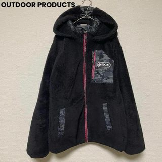 アウトドアプロダクツ(OUTDOOR PRODUCTS)のw12 アウトドアプロダクツ ボアジャケット ジャンパー 黒×カモフラ×ピンク(ブルゾン)