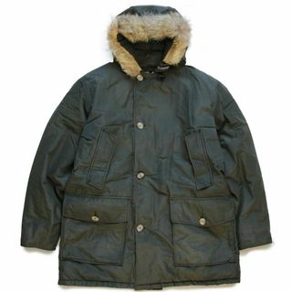 ウールリッチ(WOOLRICH)の00s USA製 WOOLRICH JOHN RICH&BROS ウールリッチ コヨーテファー アークティックパーカー ダウンコート オリーブ L★B B-9タイプ(その他)