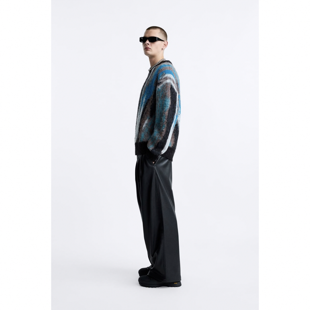 ZARA × MAISON SPECIALフェイクレザーWIDE LEG パンツの通販 by ZARA × MAISON SPECIALフェイクレザーWIDE LEG パンツの通販 by