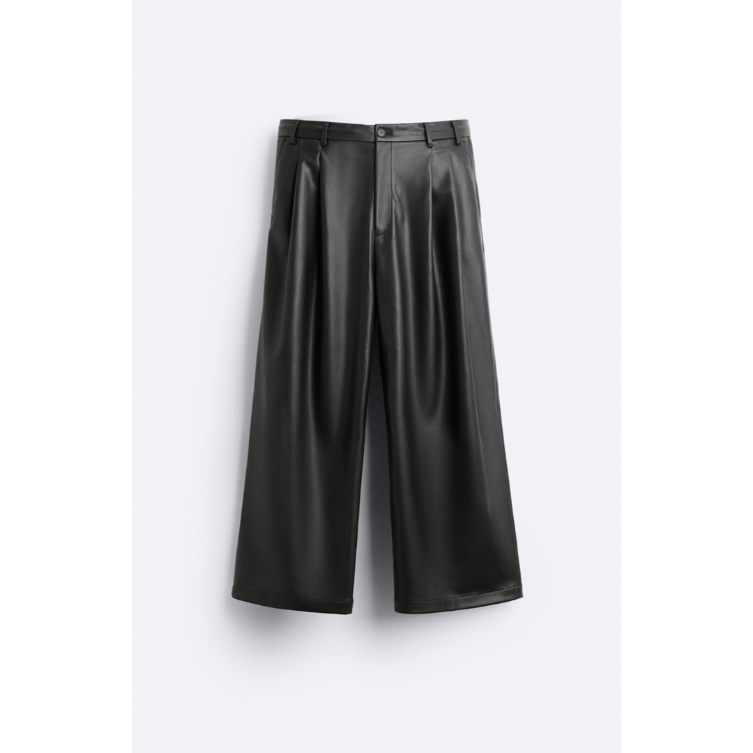ZARA × MAISON SPECIALフェイクレザーWIDE LEG パンツの通販 by ZARA × MAISON SPECIALフェイクレザーWIDE LEG パンツの通販 by