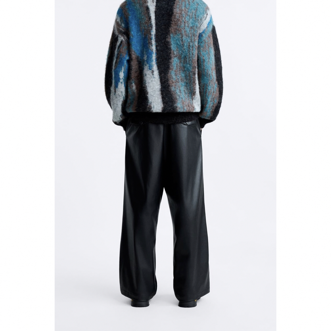 ZARA × MAISON SPECIALフェイクレザーWIDE LEG パンツ ZARA × MAISON SPECIALフェイクレザーWIDE LEG パンツ