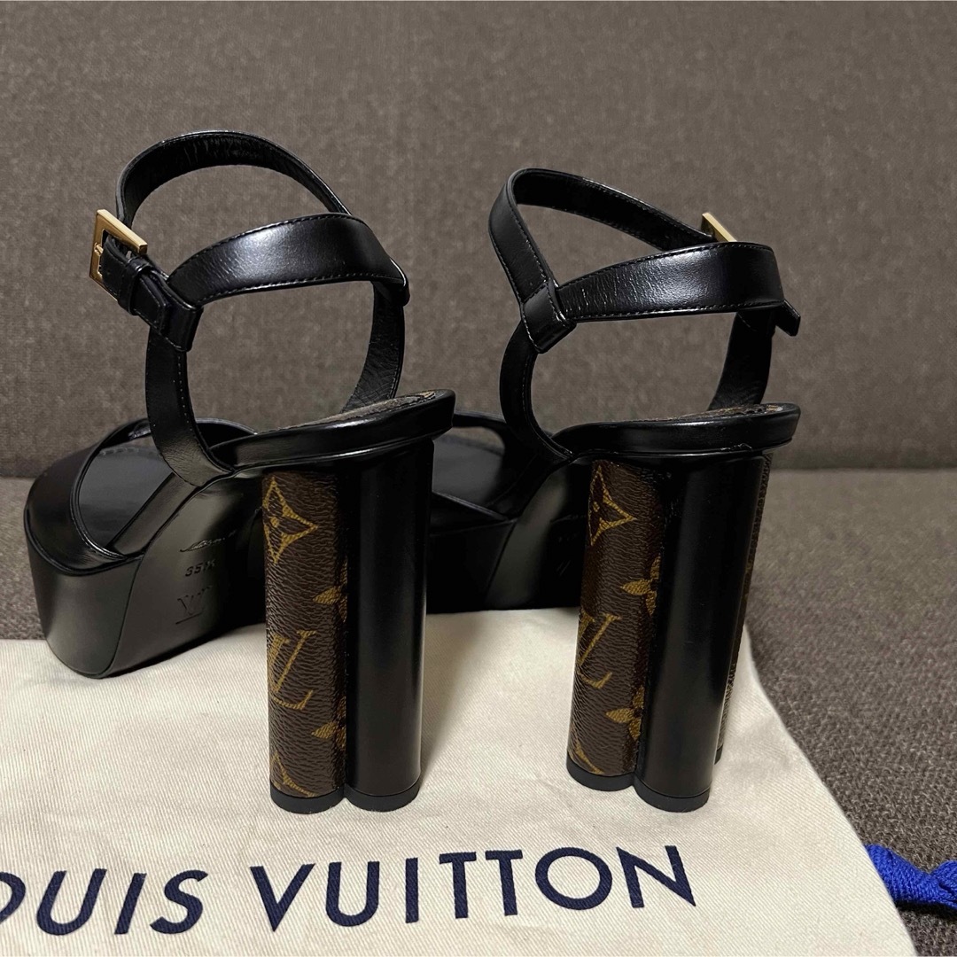 LOUIS VUITTON ルイ・ヴィトン サンダル モノグラム ブラック