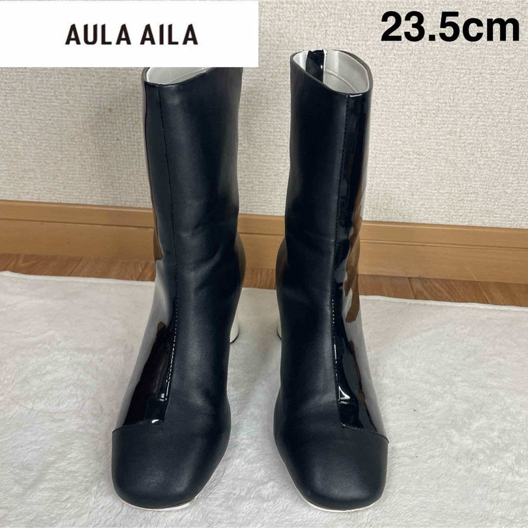 AULA AILA(アウラアイラ)のAULA AILA アウラアイラ　ショートブーツ　約23.5cm レディースの靴/シューズ(ブーツ)の商品写真