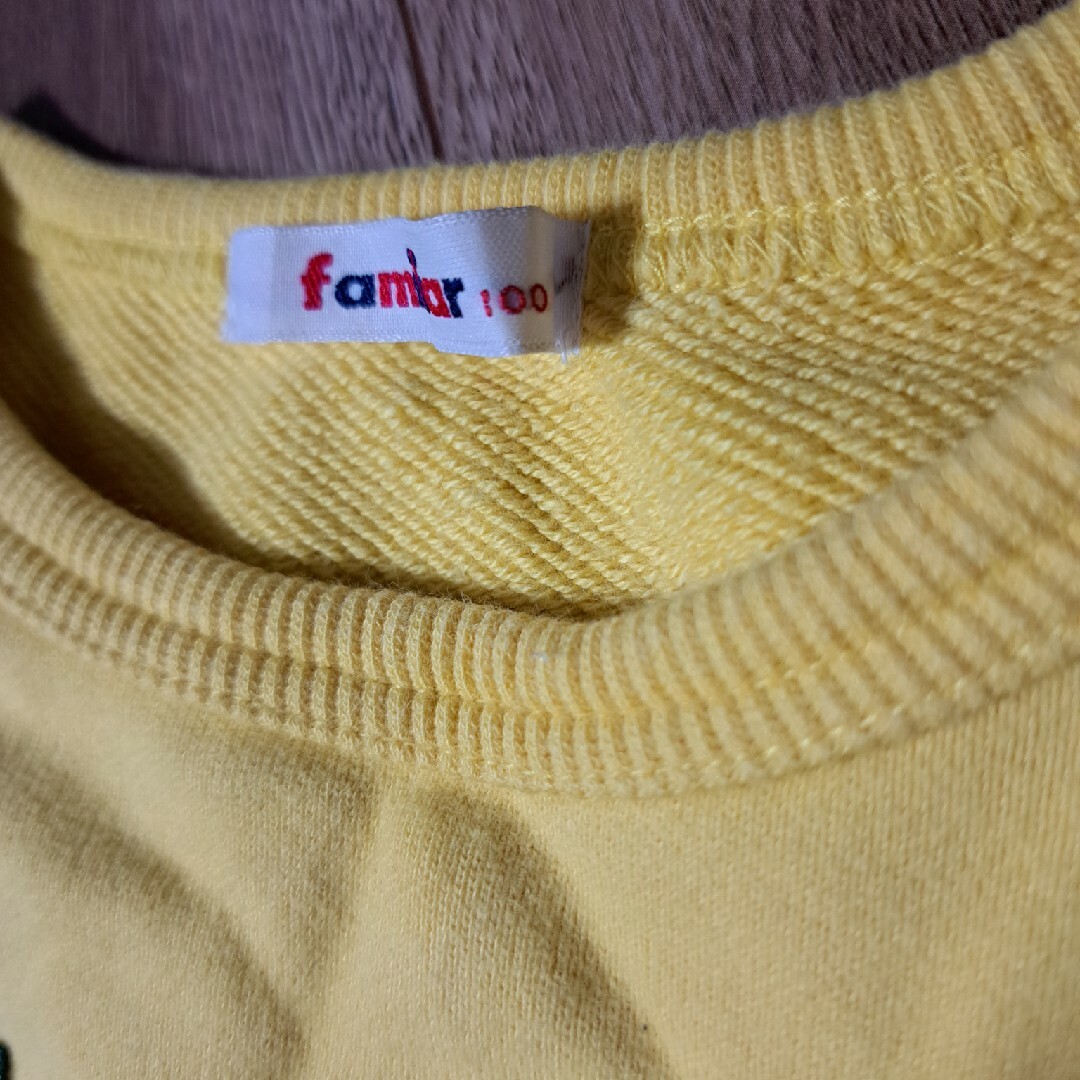 ファミリア　familiar　トレーナー　サイズ100 キッズ/ベビー/マタニティのキッズ服女の子用(90cm~)(Tシャツ/カットソー)の商品写真