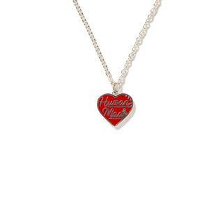 ヒューマンメイド(HUMAN MADE)のHUMAN MADE Heart Silver Necklace "Red"(ネックレス)