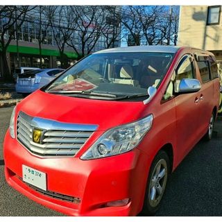 トヨタ(トヨタ)の## **トヨタ マットレッドアルファード: 未熟者が手がける、斬新なペイント(車/バイク)