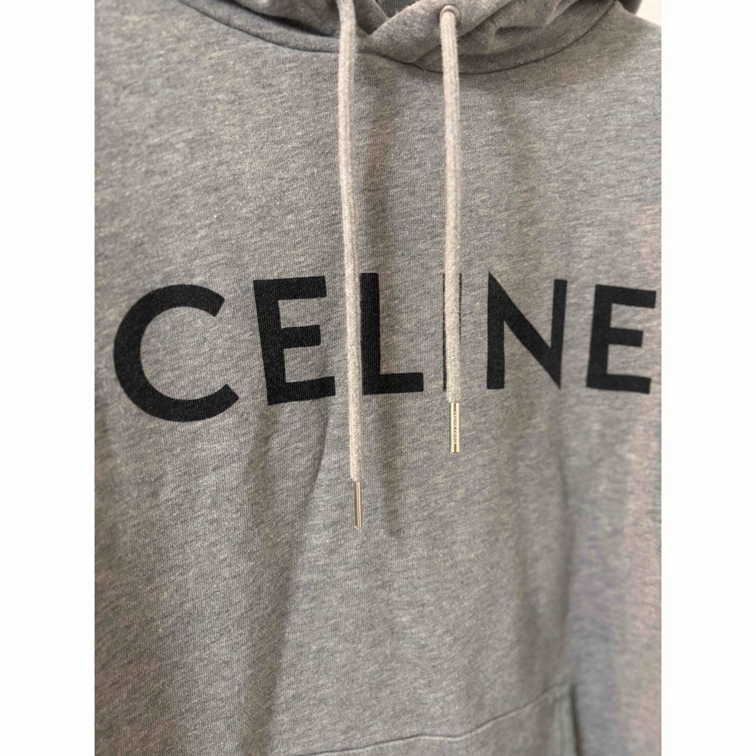 CELINE - CELINE セリーヌ パーカー グレー コットンフリース CELINE - CELINE セリーヌ パーカー グレー コットンフリース