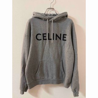 セリーヌ(celine)のCELINE セリーヌ　パーカー　グレー　コットンフリースフーディ　Celine(パーカー)