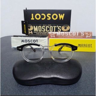 モスコット(MOSCOT)の新品　試着　MOSCOT LEMTOSH 伊達メガネ 黒・クリアフレーム　49(サングラス/メガネ)