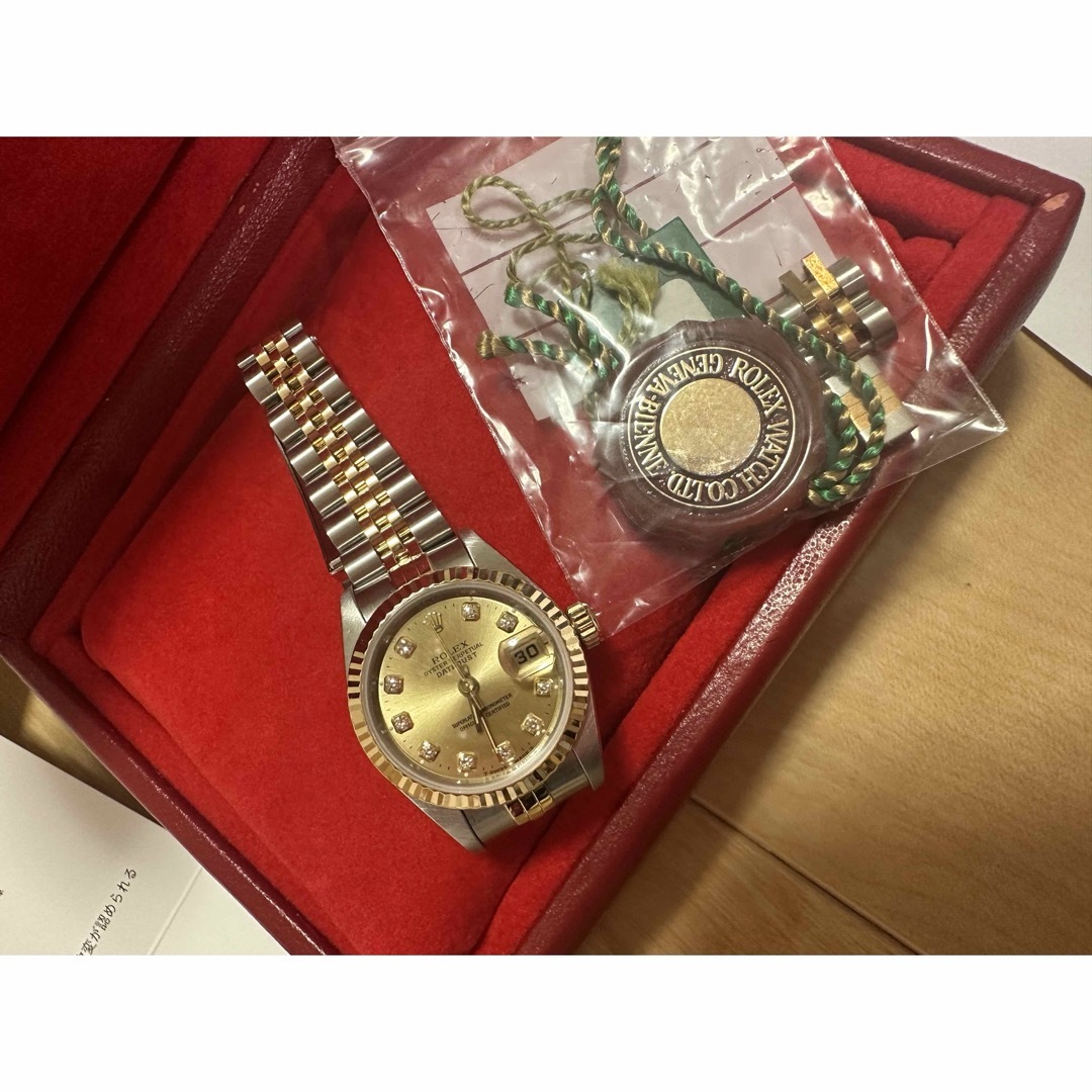 ROLEX(ロレックス)の専用です！　ロレックス　デイトジャスト　10ポイントダイヤ　コンビ レディースのファッション小物(腕時計)の商品写真