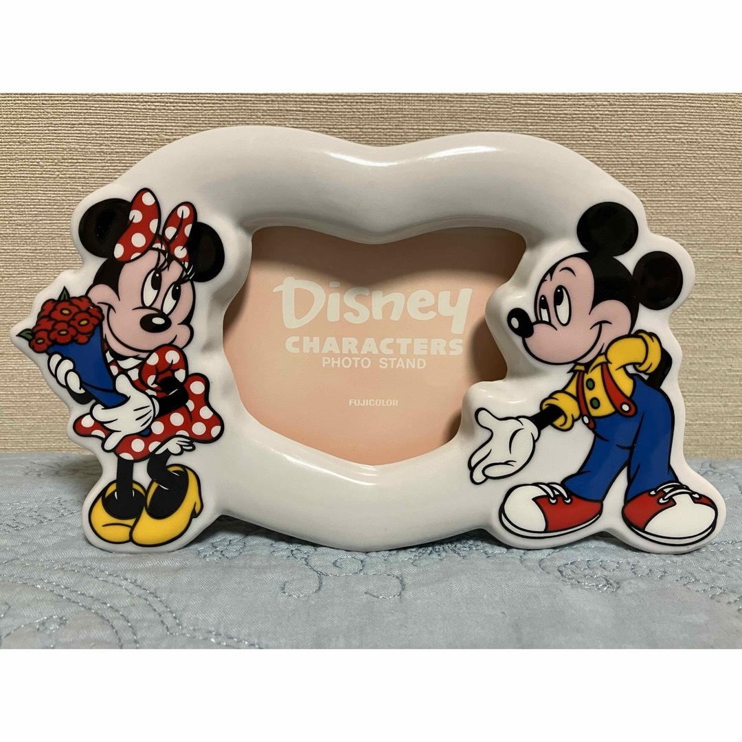 ディズニー ミッキー&ミニー陶器 帰る 写真立て レトロ ディズニー ミッキー&ミニー陶器 帰る 写真立て レトロ