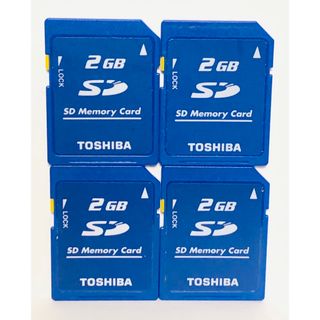 TOSHIBA 東芝 SDカード SDメモリカード DS カメラ用 2GB 4枚(PC周辺機器)