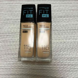 メイベリン(MAYBELLINE)のメイベリン　フィットミー 　115番 2本セット(ファンデーション)