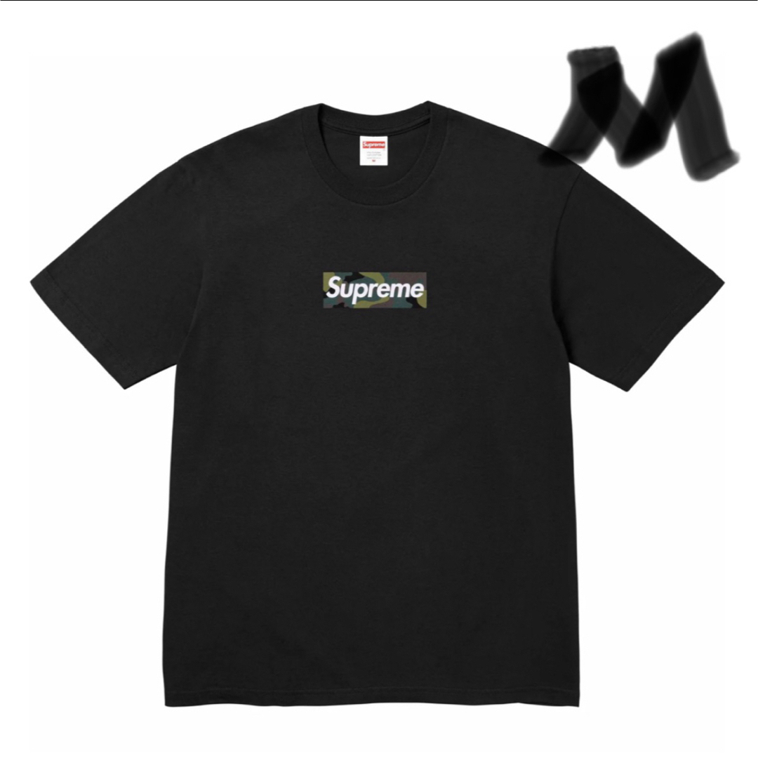 Supreme Box Logo Tee ブラック　Tシャツ　シュプリームTシャツ/カットソー(半袖/袖なし)