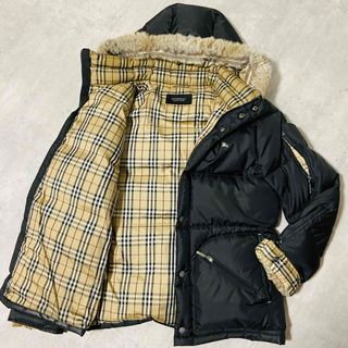 バーバリーブラックレーベル(BURBERRY BLACK LABEL)のバーバリーブラックレーベル　ダウンジャケット　ノバチェック  ファー　3way(ダウンジャケット)