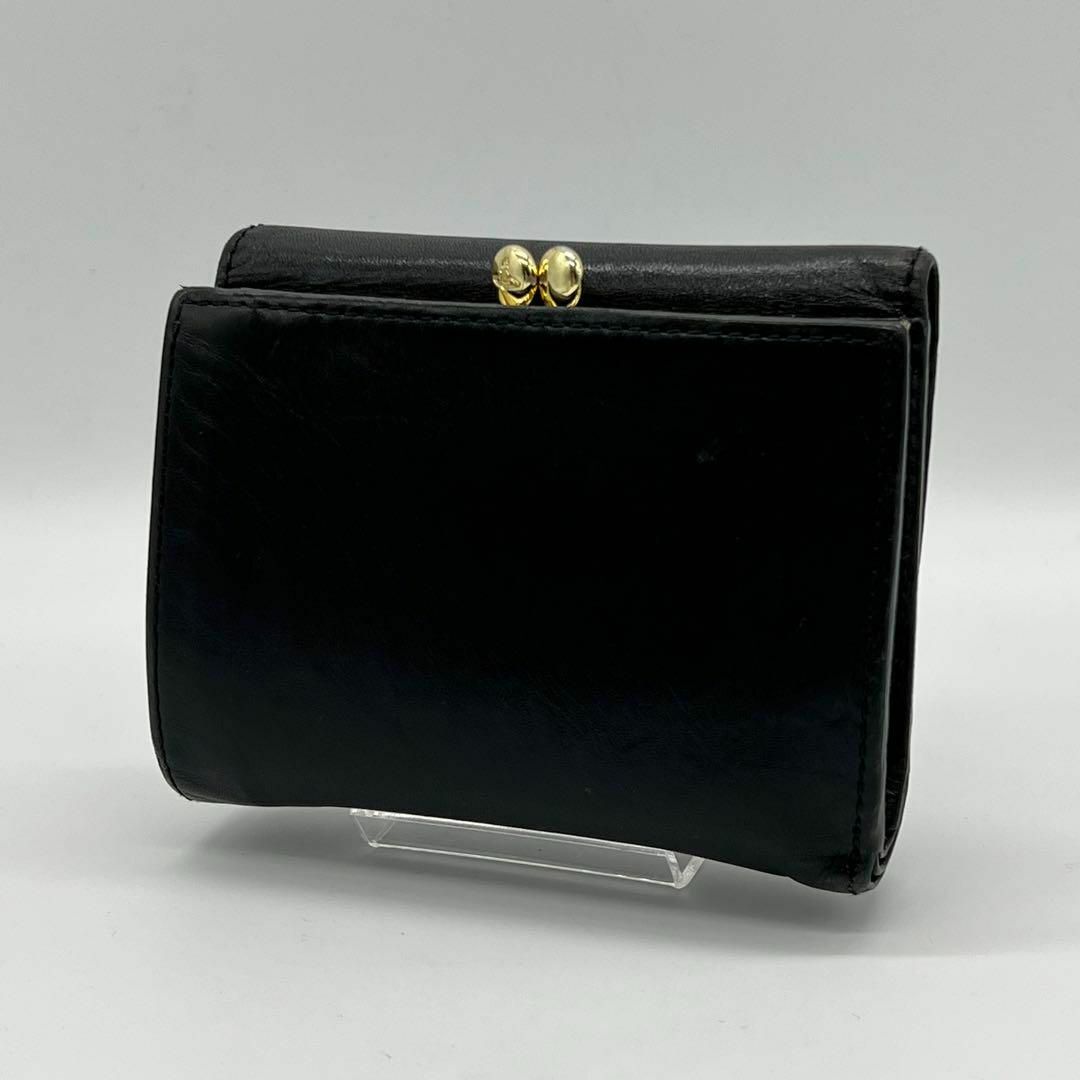 ✨️美品✨️Vivienne Westwood 三つ折財布 がま口財布 ブラック