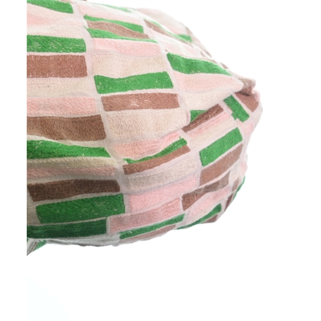 mina perhonen(ミナペルホネン)のmina perhonen トートバッグ - ベージュ系x緑xピンク等 【古着】【中古】 レディースのバッグ(トートバッグ)の商品写真