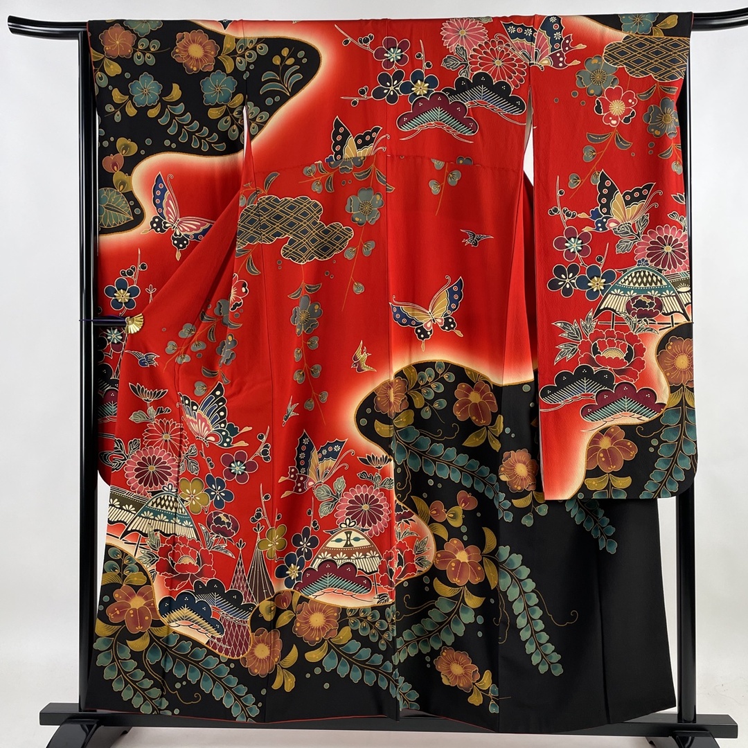 バイセル振袖振袖 身丈157cm 裄丈66.5cm 正絹 美品 名品