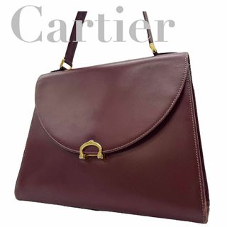 カルティエ(Cartier)のCartier カルティエ ハンドバッグ　フォーマル　c金具　マストライン(ハンドバッグ)