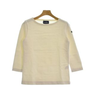 ルミノア(Le Minor)のLe minor ルミノア Tシャツ・カットソー -(S位) 白 【古着】【中古】(カットソー(半袖/袖なし))