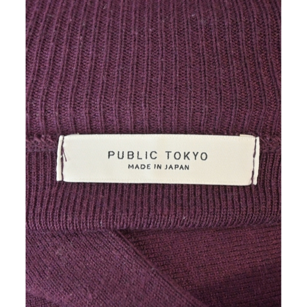 PUBLIC TOKYO(パブリックトウキョウ)のPUBLIC TOKYO パブリック　トウキョウ ワンピース F 赤紫 【古着】【中古】 レディースのワンピース(ひざ丈ワンピース)の商品写真