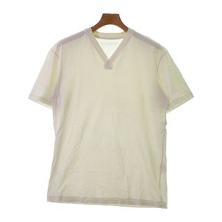 イッセイミヤケメン(ISSEY MIYAKE MEN)のISSEY MIYAKE MEN Tシャツ・カットソー -(S位) アイボリー 【古着】【中古】(Tシャツ/カットソー(半袖/袖なし))