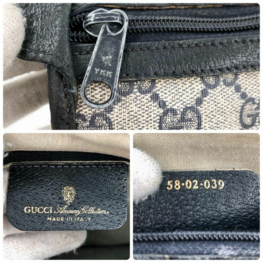 Gucci(グッチ)のグッチ ハンドバッグ  シェリーライン GG柄  ＰＶＣ  ネイビー レディースのバッグ(ハンドバッグ)の商品写真