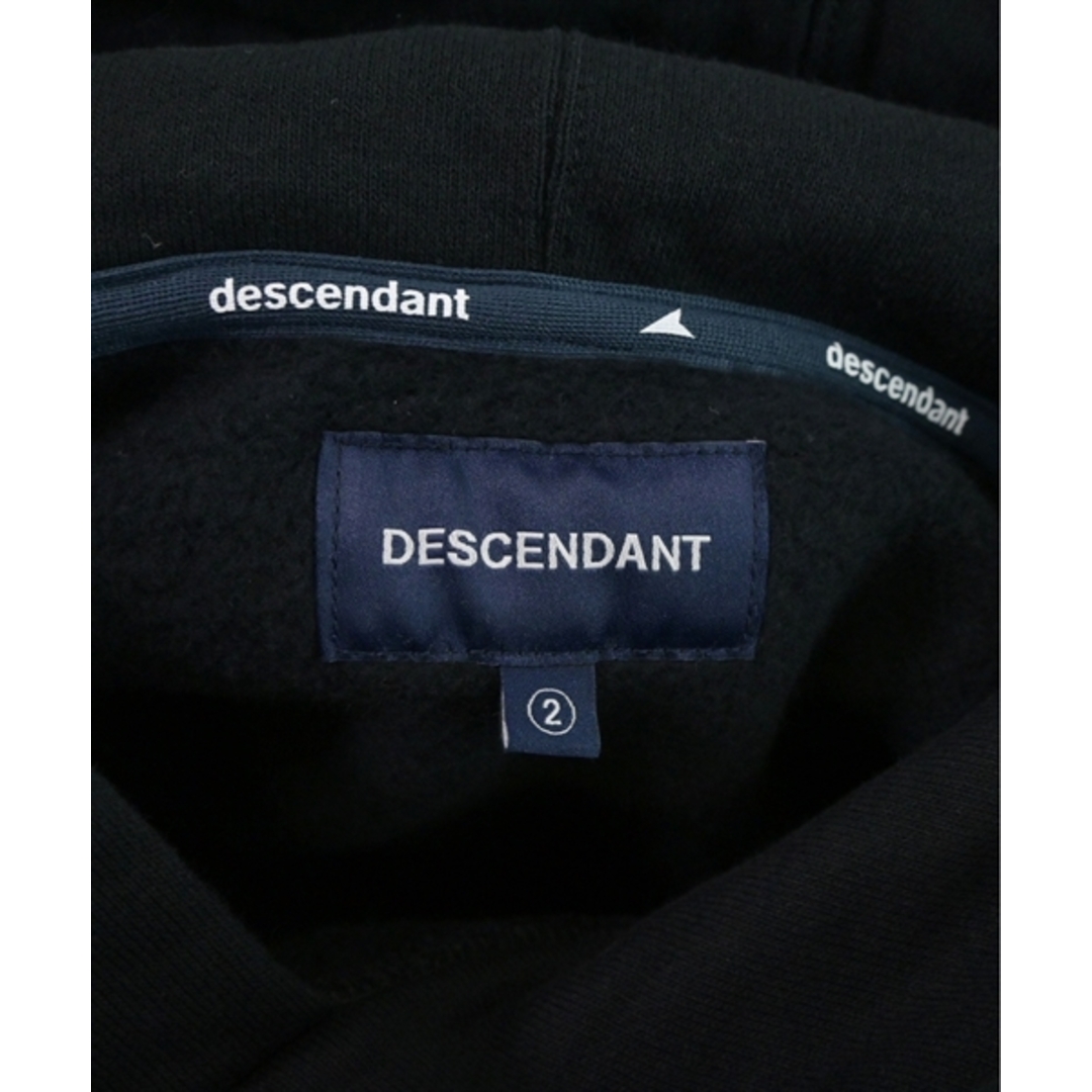 DESCENDANT(ディセンダント)のDESCENDANT ディセンダント パーカー 2(M位) 黒 【古着】【中古】 メンズのトップス(パーカー)の商品写真