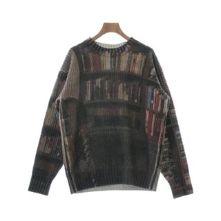 サカイ(sacai)のsacai サカイ ニット・セーター 1(S位) 茶x黒x赤等(総柄) 【古着】【中古】(ニット/セーター)