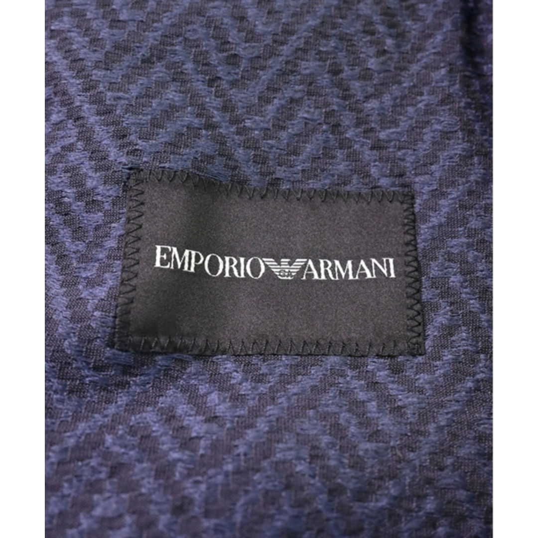 Emporio Armani(エンポリオアルマーニ)のEMPORIO ARMANI カジュアルジャケット 50(XL位) 紺xグレー 【古着】【中古】 メンズのジャケット/アウター(テーラードジャケット)の商品写真