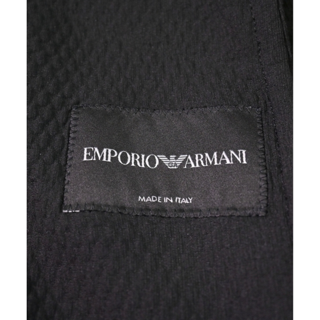 Emporio Armani(エンポリオアルマーニ)のEMPORIO ARMANI カジュアルジャケット 44(S位) 黒 【古着】【中古】 メンズのジャケット/アウター(テーラードジャケット)の商品写真