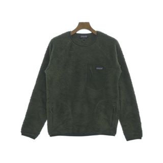 パタゴニア(patagonia)のpatagonia パタゴニア スウェット S カーキ 【古着】【中古】(スウェット)