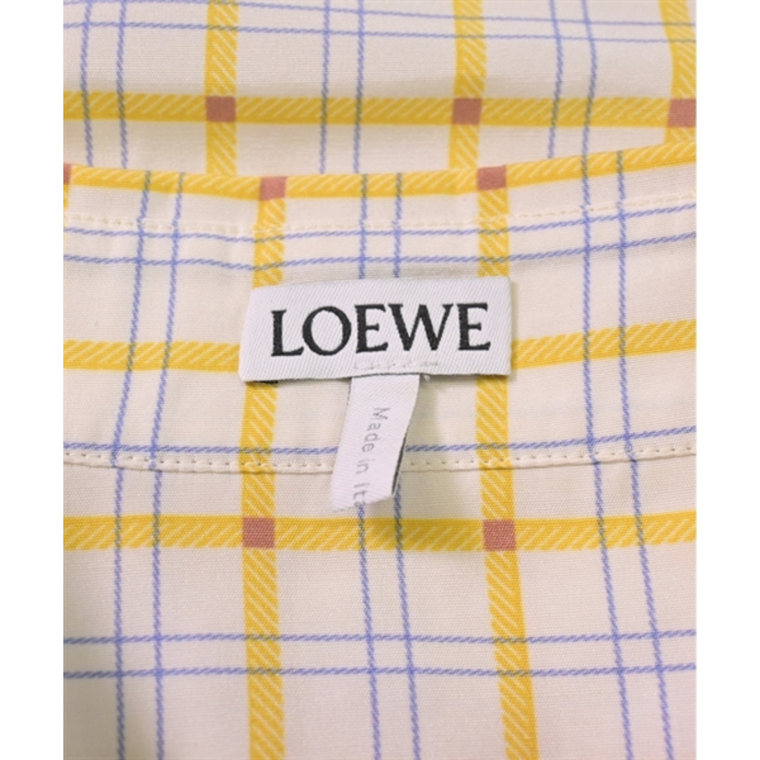 LOEWE(ロエベ)のLOEWE ロエベ カジュアルシャツ 40(L位) 黄x青xオレンジ(チェック) 【古着】【中古】 メンズのトップス(シャツ)の商品写真