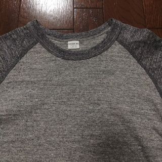 ENTRY SG 七分袖　ベースボールTシャツ　ラグラン　L　霜降り　グレー