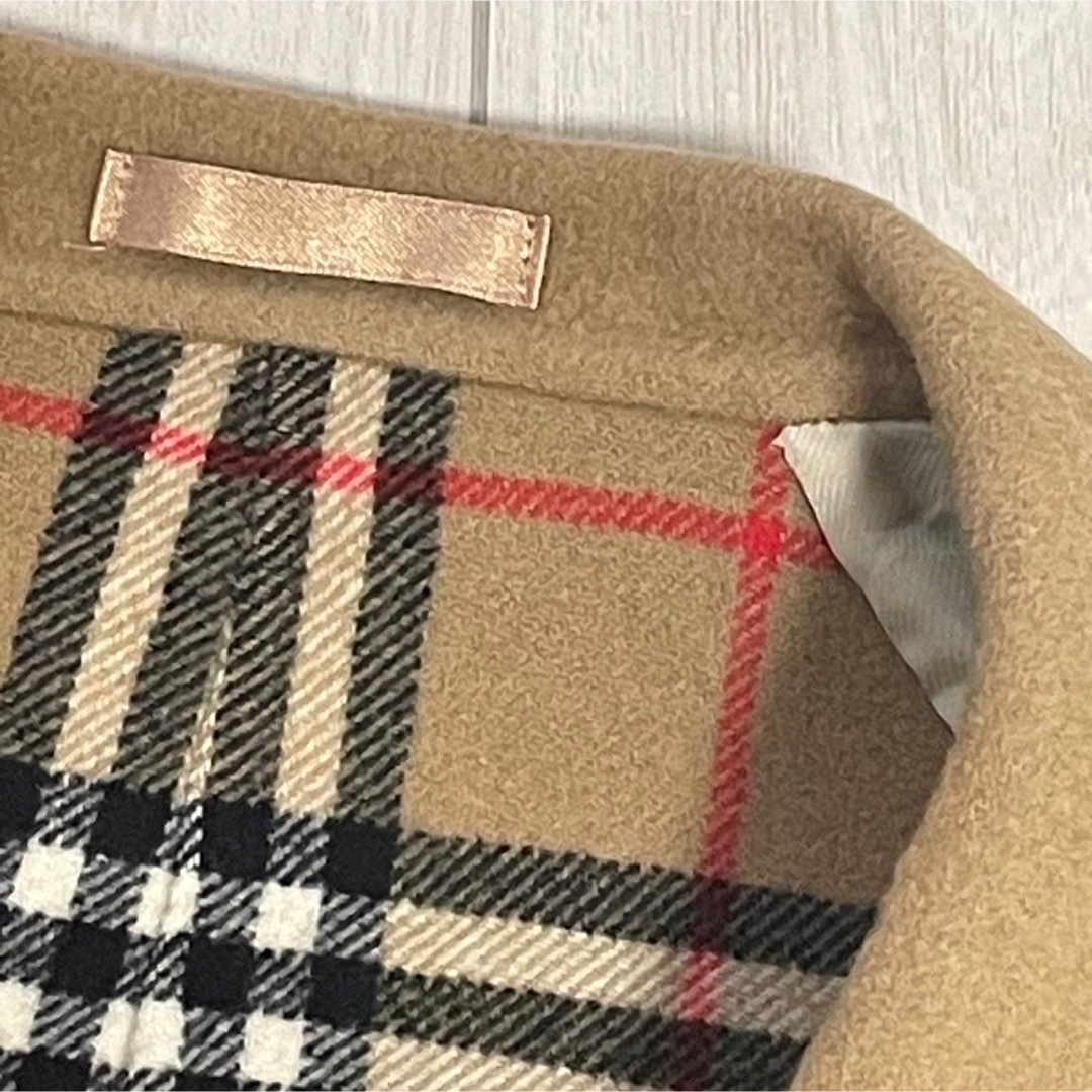 BURBERRY(バーバリー)のバーバリーズ BURBERRYS カシミヤ Pコート 裏地ノバチェック 11AR レディースのジャケット/アウター(ピーコート)の商品写真