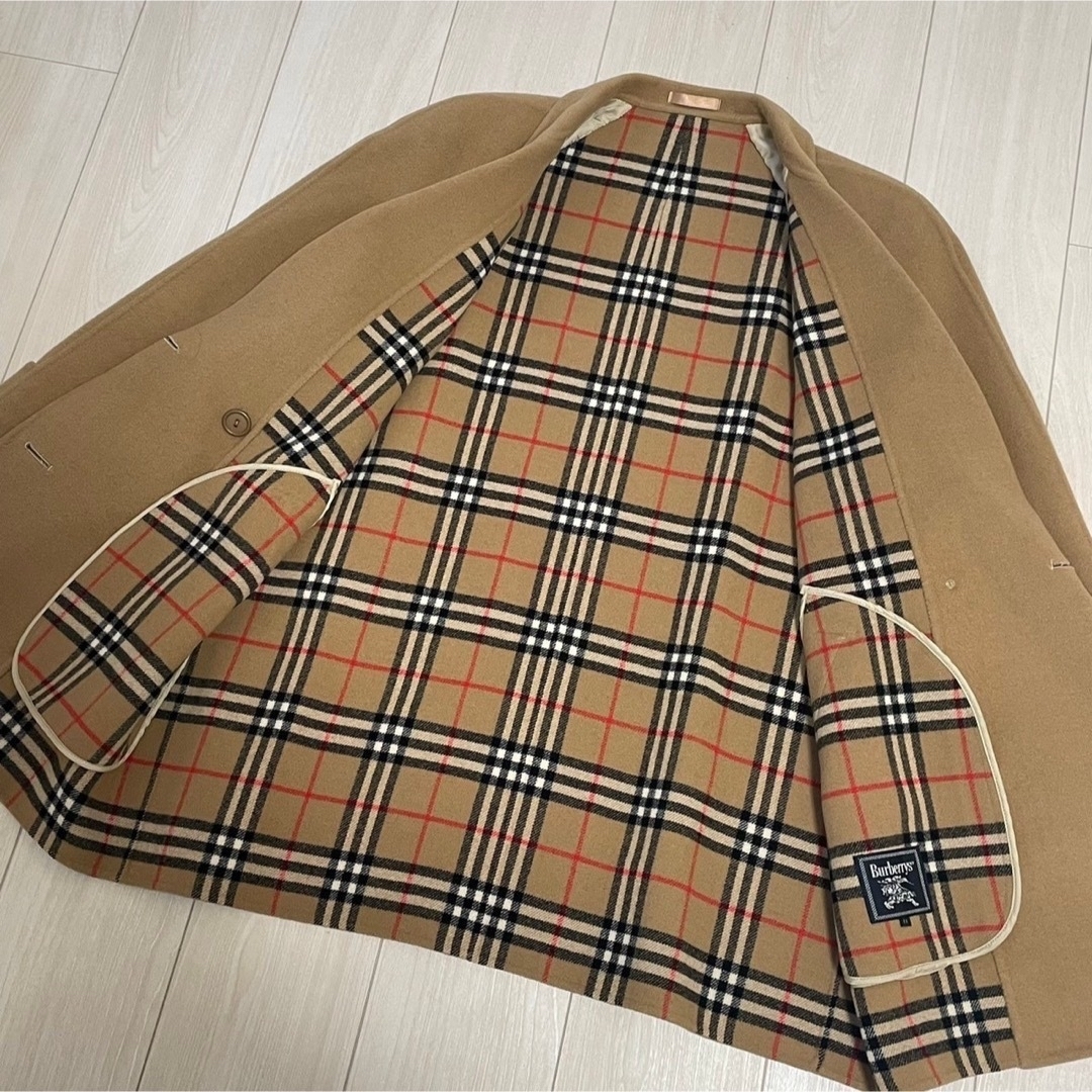 BURBERRY(バーバリー)のバーバリーズ BURBERRYS カシミヤ Pコート 裏地ノバチェック 11AR レディースのジャケット/アウター(ピーコート)の商品写真