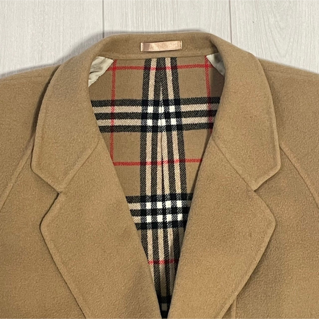 BURBERRY(バーバリー)のバーバリーズ BURBERRYS カシミヤ Pコート 裏地ノバチェック 11AR レディースのジャケット/アウター(ピーコート)の商品写真