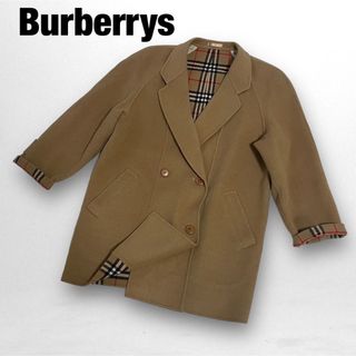 バーバリーズ BURBERRYS カシミヤ Pコート 裏地ノバチェック 11AR