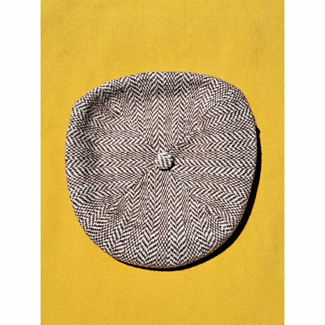 KANGOL(カンゴール)のカンゴール HERRINGBONE 504 ブラウン KANGOL メンズの帽子(ハンチング/ベレー帽)の商品写真