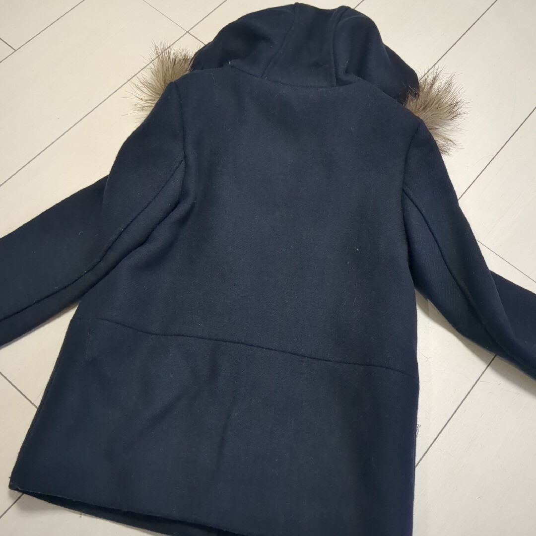 ZARA(ザラ)のZARAGirls　ネイビーコート キッズ/ベビー/マタニティのキッズ服女の子用(90cm~)(コート)の商品写真