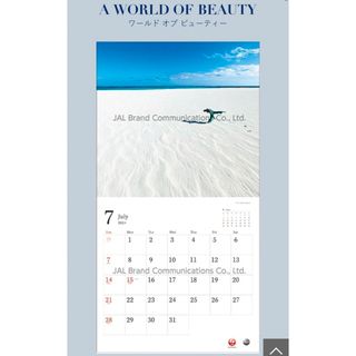 ジャル(ニホンコウクウ)(JAL(日本航空))の「A WORLD OF BEAUTY」(大型判) 2024年 JALカレンダー(カレンダー/スケジュール)