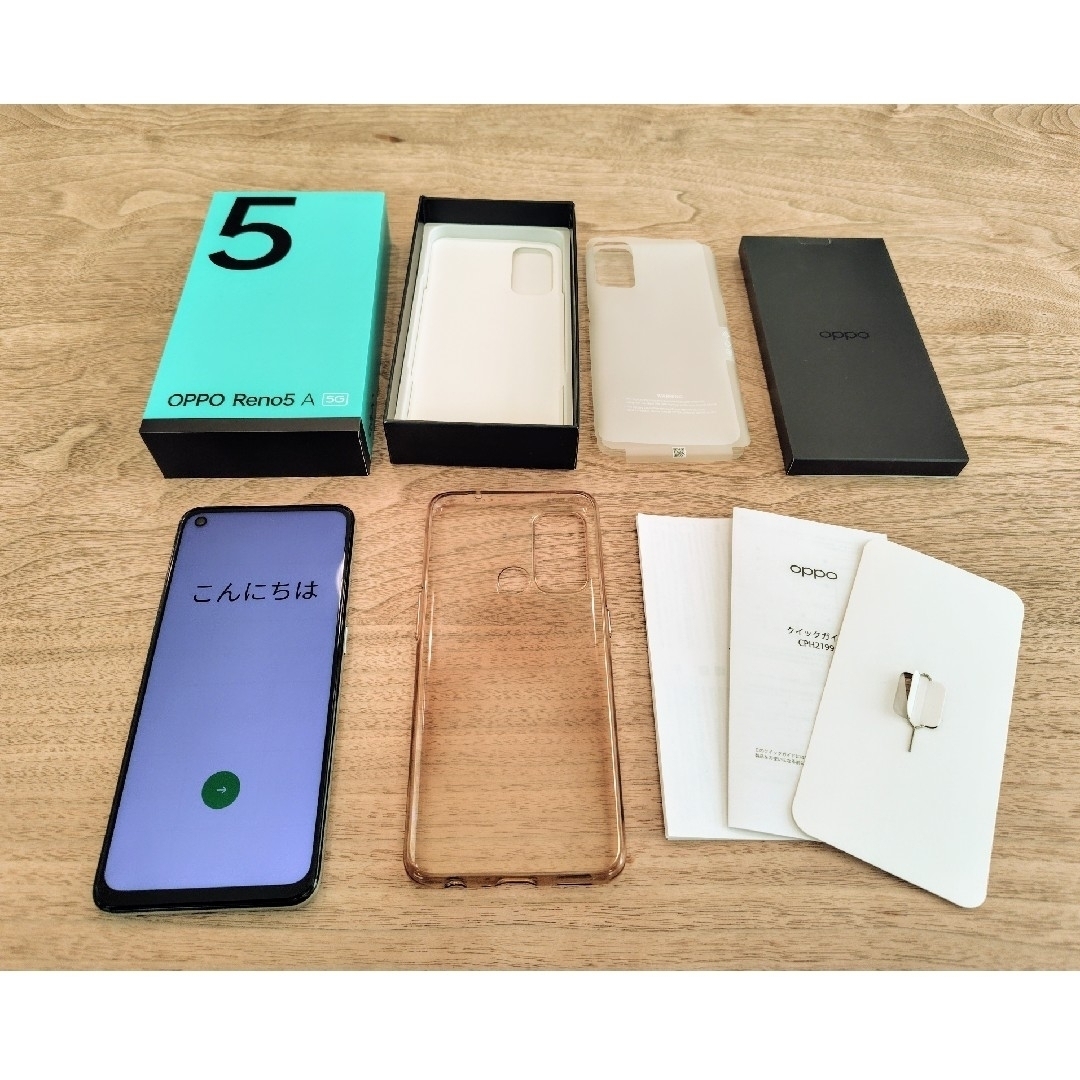 OPPO - OPPO RENO5 A NA SIMフリー スマートフォン アイスブルーの通販