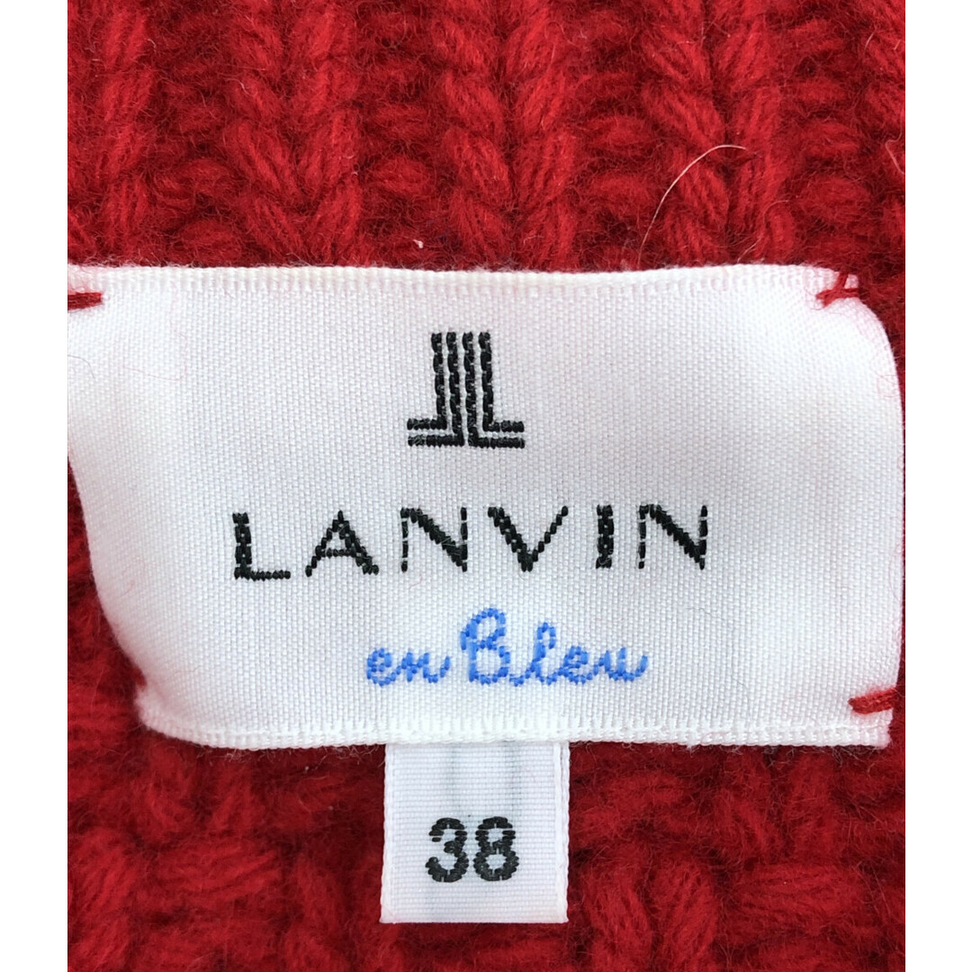 LANVIN en Bleu(ランバンオンブルー)の美品 ランバンオンブルー ビジュー付 長袖ニット レディース 38 レディースのトップス(ニット/セーター)の商品写真