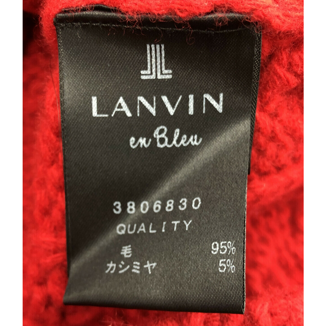 LANVIN en Bleu(ランバンオンブルー)の美品 ランバンオンブルー ビジュー付 長袖ニット レディース 38 レディースのトップス(ニット/セーター)の商品写真