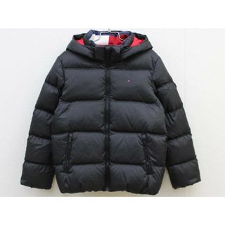 トミーヒルフィガー(TOMMY HILFIGER)の【冬物 新入荷!】◇トミーヒルフィガー/TOMMY HILFIGER◇128cm ダウンジャケット 黒 フード取外可【中古】子供服 キッズ kids 男の子 女の子 冬 otr 512132(ジャケット/上着)