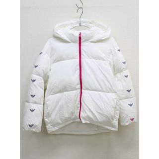 ポリ100％中綿【冬物 新入荷!】▲アルマーニ ジュニア/Armani Junior▲142cm(10A) リバーシブルダウンジャケット/ダウンコート/ブルゾン/ジャンパー 紺白×赤子供服 キッズ kids ジュニア 女の子 冬 otr 422132