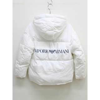 ポリ100％中綿【冬物 新入荷!】▲アルマーニ ジュニア/Armani Junior▲142cm(10A) リバーシブルダウンジャケット/ダウンコート/ブルゾン/ジャンパー 紺白×赤子供服 キッズ kids ジュニア 女の子 冬 otr 422132