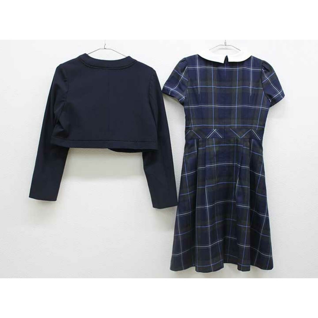 pom ponette(ポンポネット)の【新入荷!】▽ポンポネット/pom ponette▽150cm アンサンブル 濃紺＆紺×グレー系 フォーマル 入学式 卒業式 結婚式 発表会 謝恩会 冠婚葬祭【中古】子供服 キッズ kids ジュニア 女の子 fml 812132 キッズ/ベビー/マタニティのキッズ服女の子用(90cm~)(その他)の商品写真