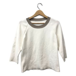 フォクシー(FOXEY)のフォクシー ニットトップシルバーシェード 長袖Ｔシャツ レディース 40(カットソー(長袖/七分))