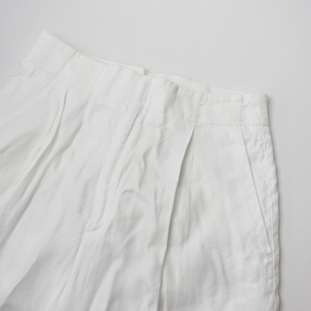 line 美品 2023SS エイトン ATON LINEN VISCOSE MIX WIDE PANTS 02